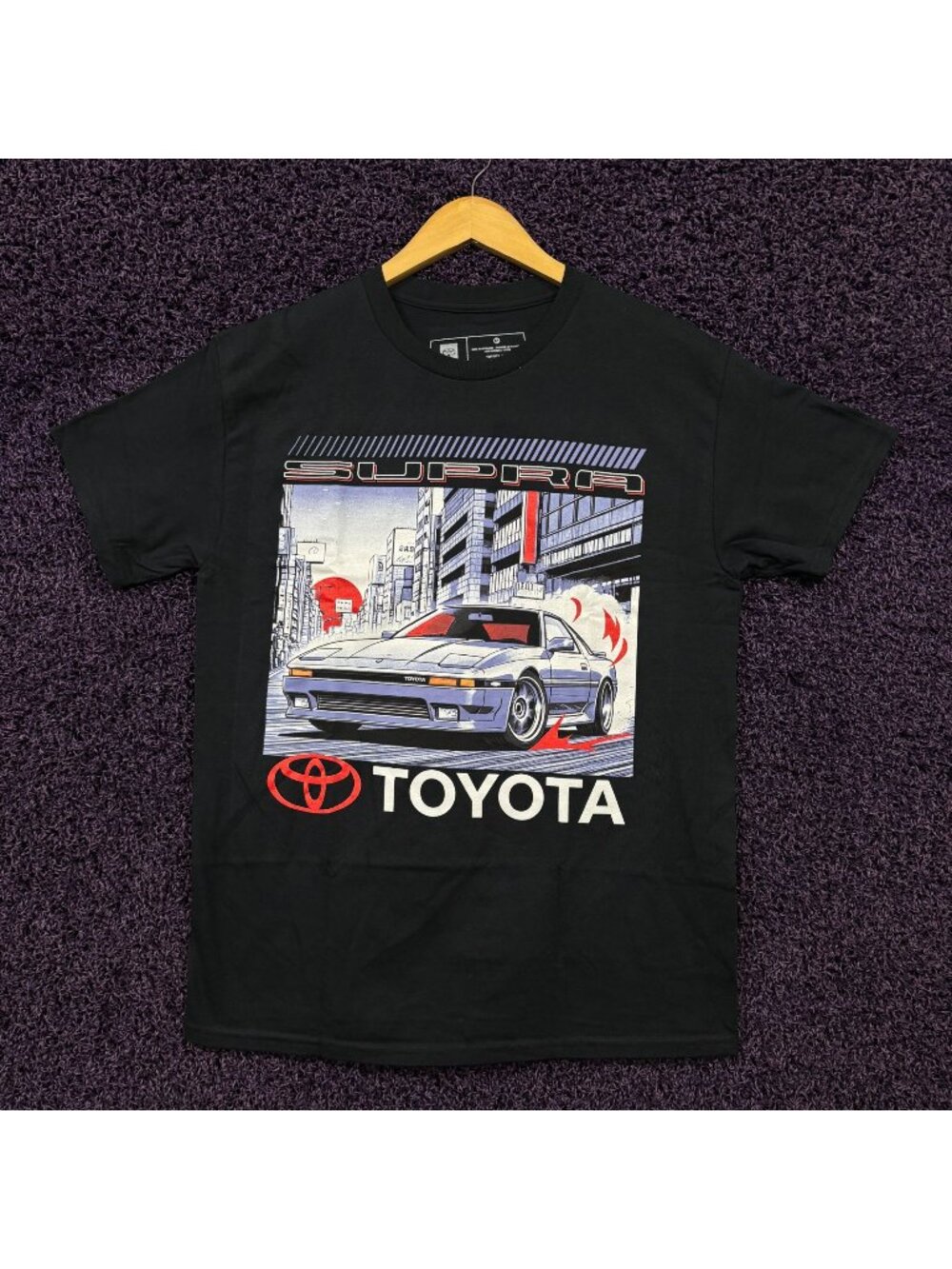 Toyota Supra Tokyo Street Drifter Red Sunset Promo T-Shirt M